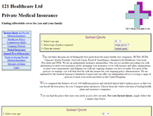 Tablet Screenshot of 121healthcare.com